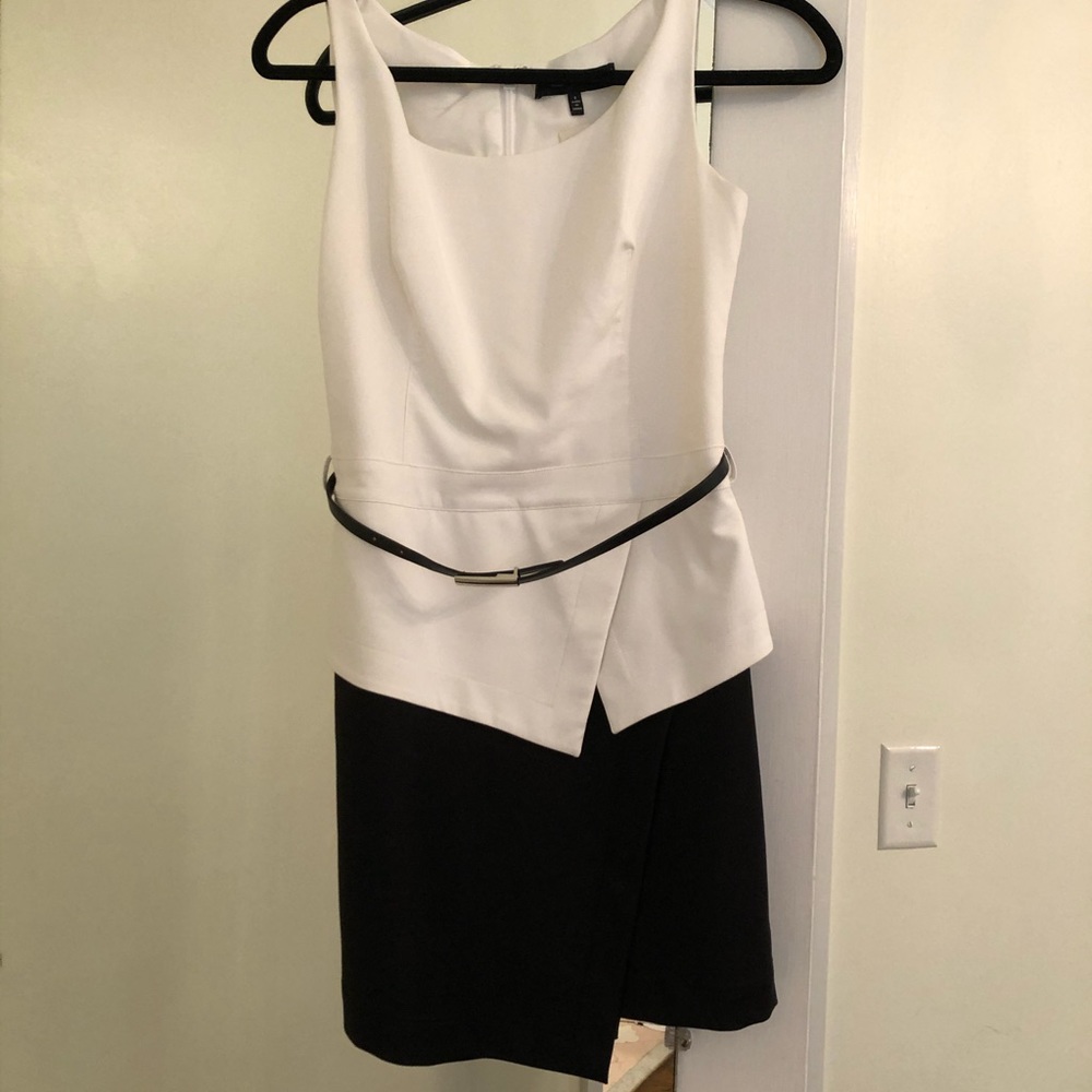 Black and white new with tags asymmetrical dress